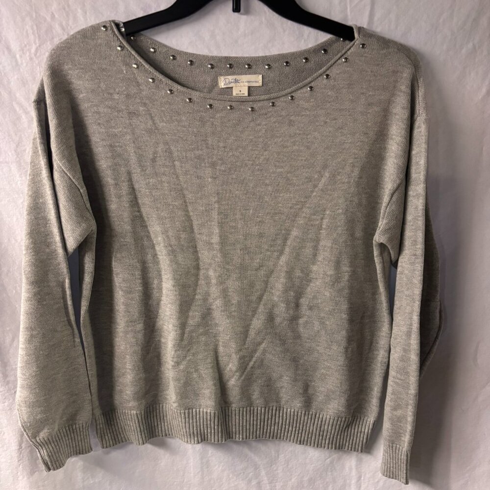 Aeropostale- Grey Embellished Sweater-SM